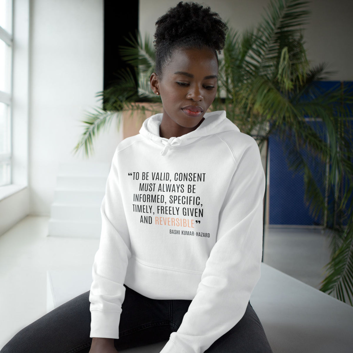 Bashi Kumar-Hazard Strength to Progress Hoodie - Honouring Voices That Drive Change Collection