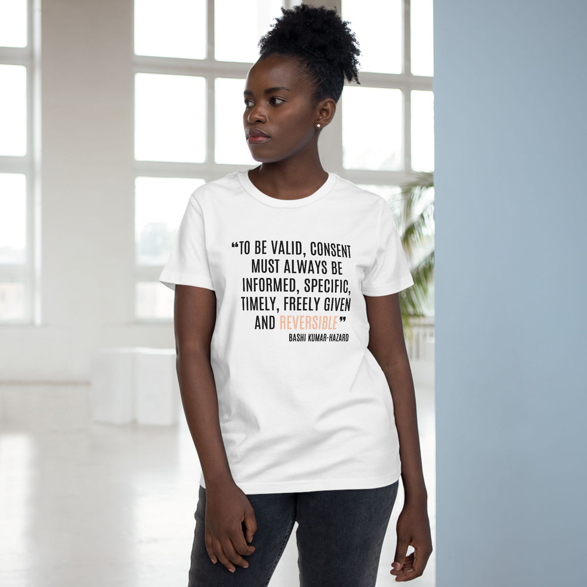 Bashi Kumar-Hazard Strength to Progress Tee - Honouring Voices That Drive Change Collection