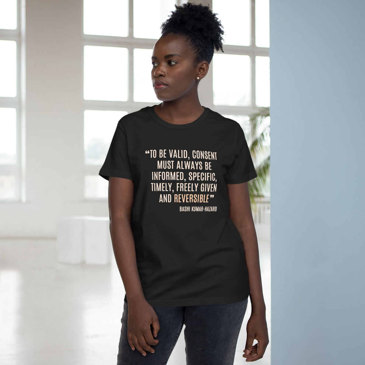 Bashi Kumar-Hazard Strength to Progress Tee - Honouring Voices That Drive Change Collection