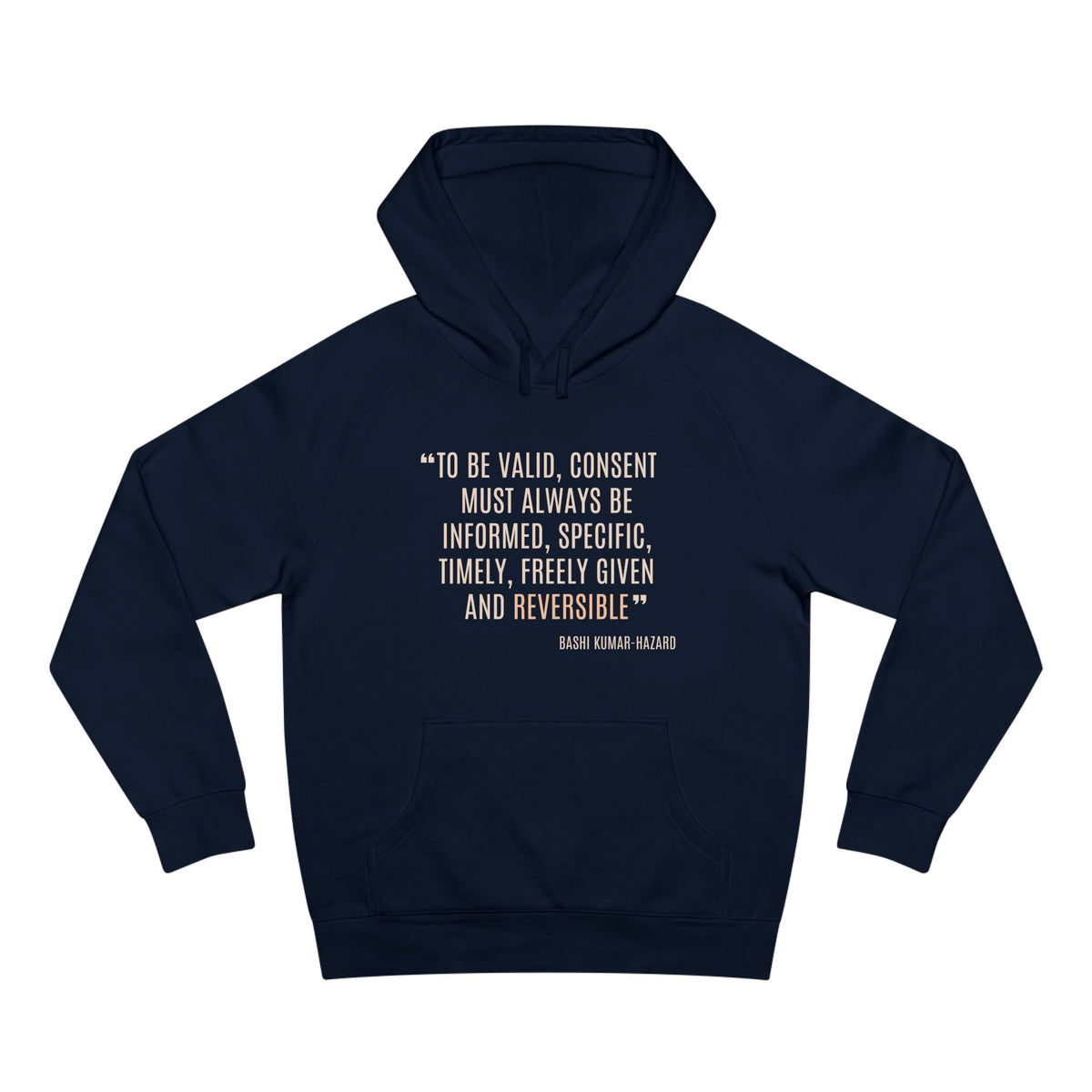 Bashi Kumar-Hazard Strength to Progress Hoodie - Honouring Voices That Drive Change Collection