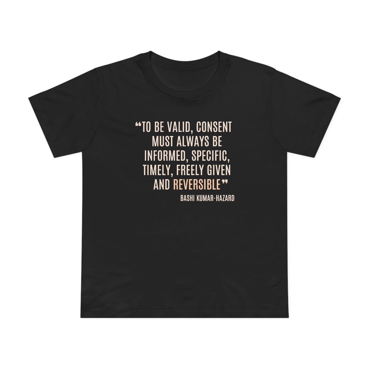 Bashi Kumar-Hazard Strength to Progress Tee - Honouring Voices That Drive Change Collection
