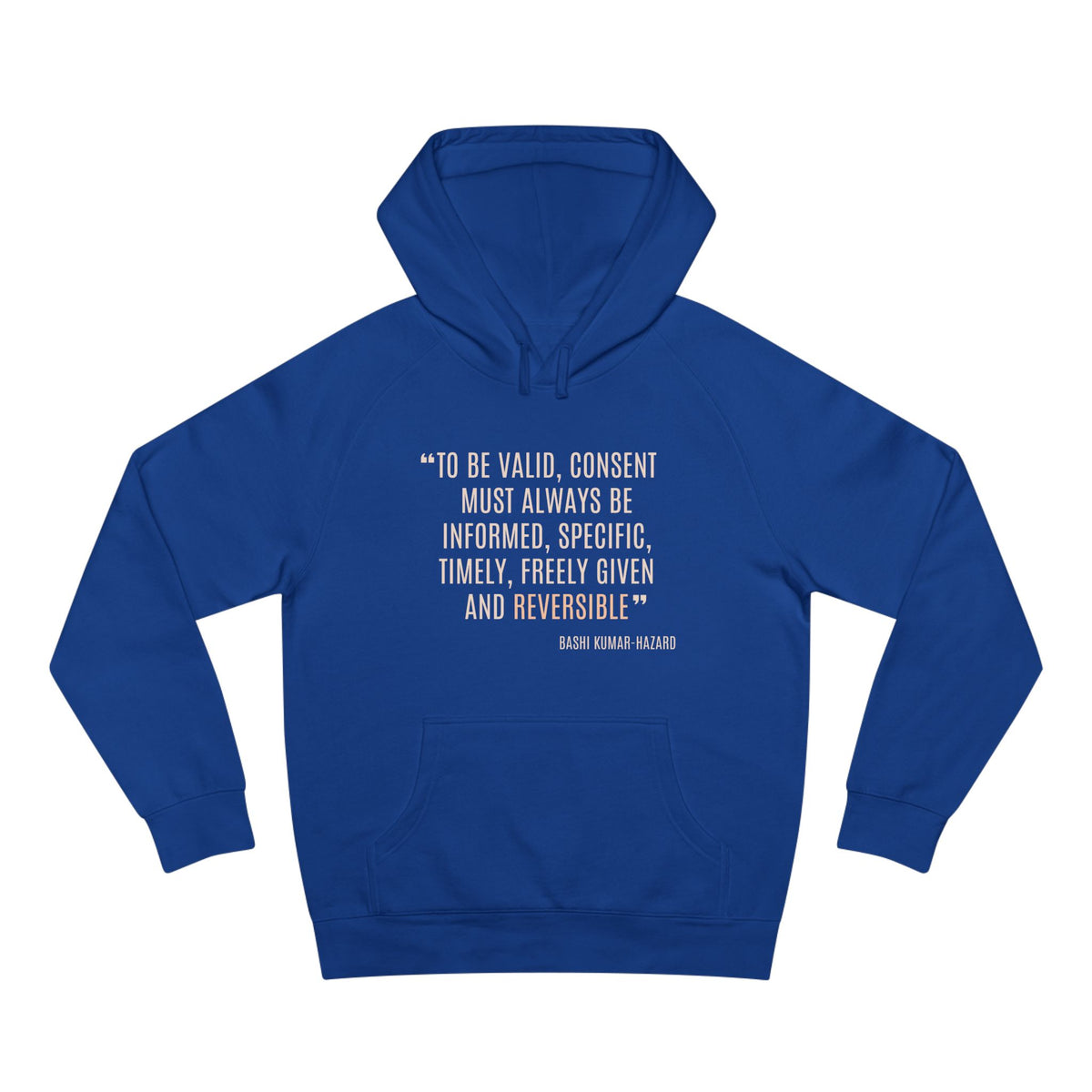 Bashi Kumar-Hazard Strength to Progress Hoodie - Honouring Voices That Drive Change Collection
