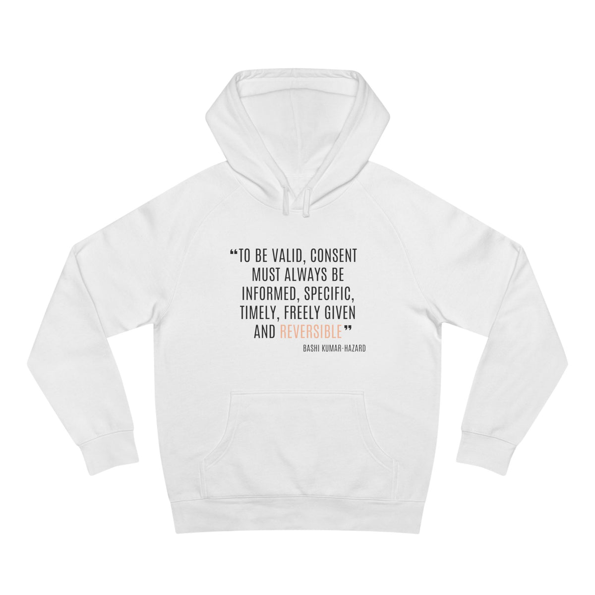 Bashi Kumar-Hazard Strength to Progress Hoodie - Honouring Voices That Drive Change Collection
